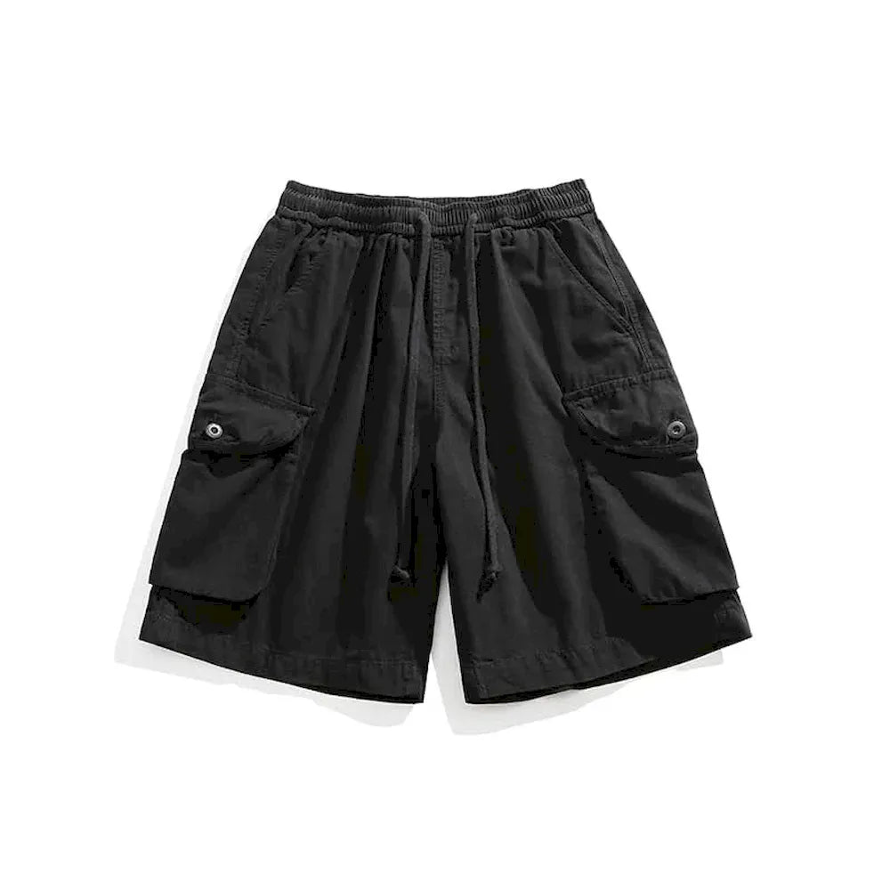 BLACKARMADA Unisex Oversized Camo Cargo Shorts – Streetwear for Men & Women