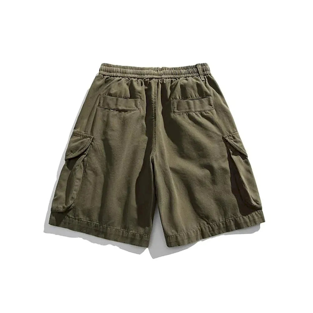 BLACKARMADA Unisex Oversized Camo Cargo Shorts – Streetwear for Men & Women
