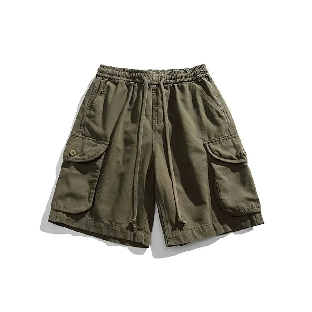 BLACKARMADA Unisex Oversized Camo Cargo Shorts – Streetwear for Men & Women