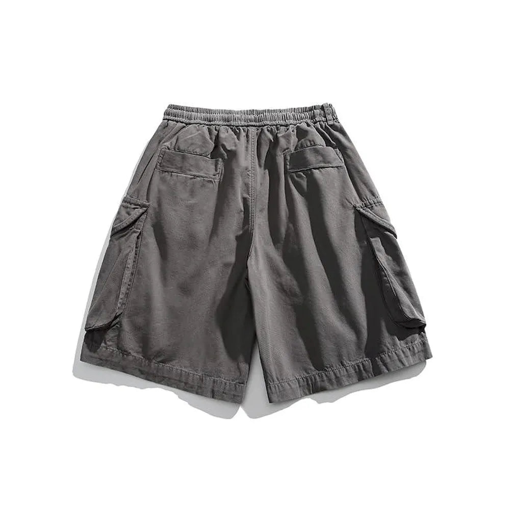 BLACKARMADA Unisex Oversized Camo Cargo Shorts – Streetwear for Men & Women