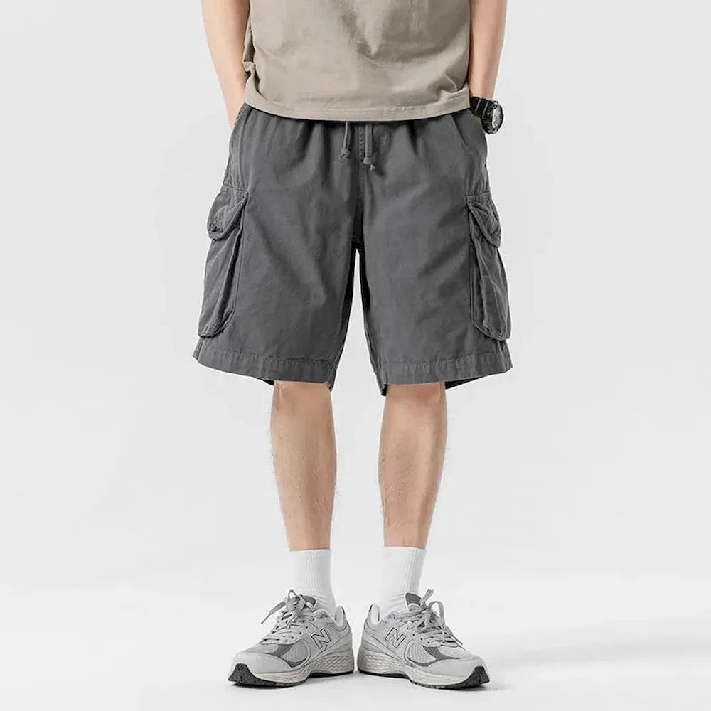 BLACKARMADA Unisex Oversized Camo Cargo Shorts – Streetwear for Men & Women
