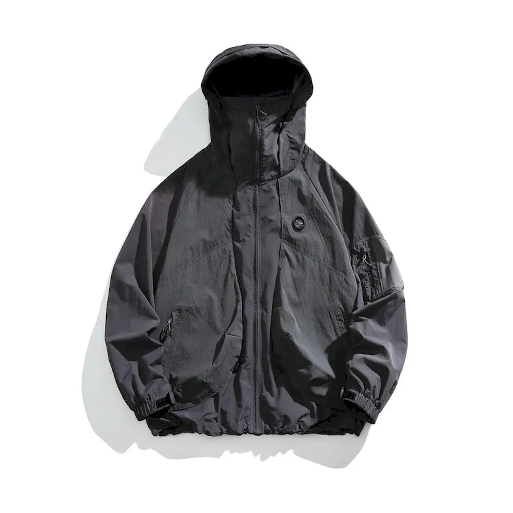 BLACKARMADA Unisex Hiking Jacket - UPF50+ Sun Protection, Lightweight & Packable Windbreaker