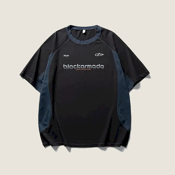 BLACKARMADA Unisex Quick-Dry Silicone Print T-Shirt | Lightweight & Breathable Activewear