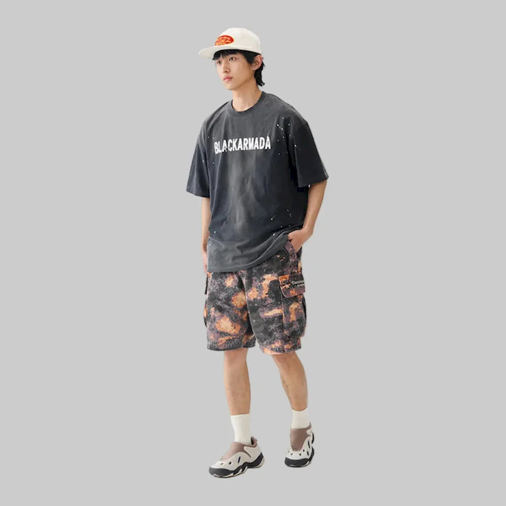 BLACKARMADA Unisex Vintage Graphic T-Shirt | Retro Puff Print Cotton Oversized Tee