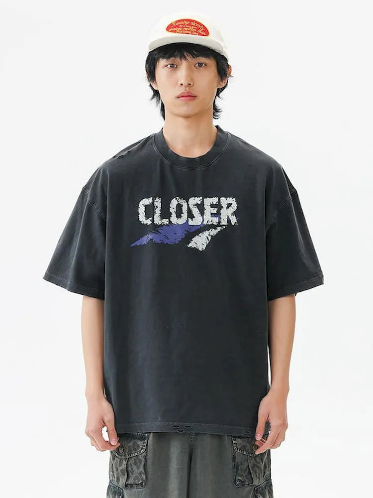 BLACKARMADA Unisex Vintage Graphic Oversized Tee - 100% Cotton Retro Streetwear for Everyday Wear