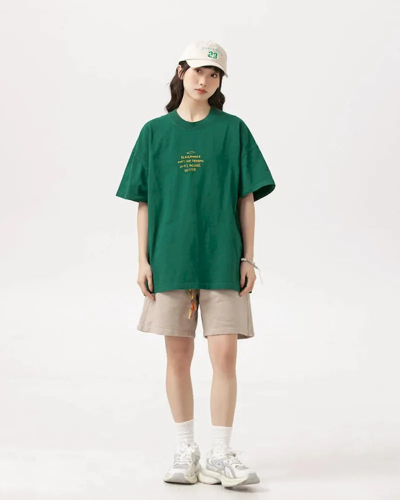 BLACKARMADA Unisex Heavyweight Cotton T-Shirt | Non-Shrink Casual Basic Tee for Men & Women