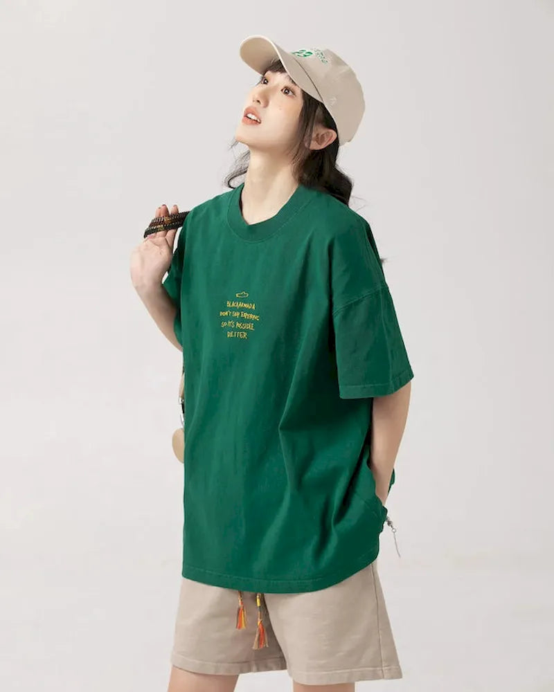 BLACKARMADA Unisex Heavyweight Cotton T-Shirt | Non-Shrink Casual Basic Tee for Men & Women