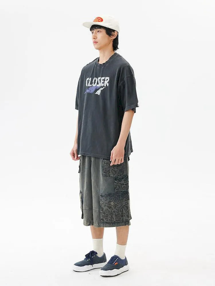 BLACKARMADA Unisex Vintage Graphic Oversized Tee - 100% Cotton Retro Streetwear for Everyday Wear