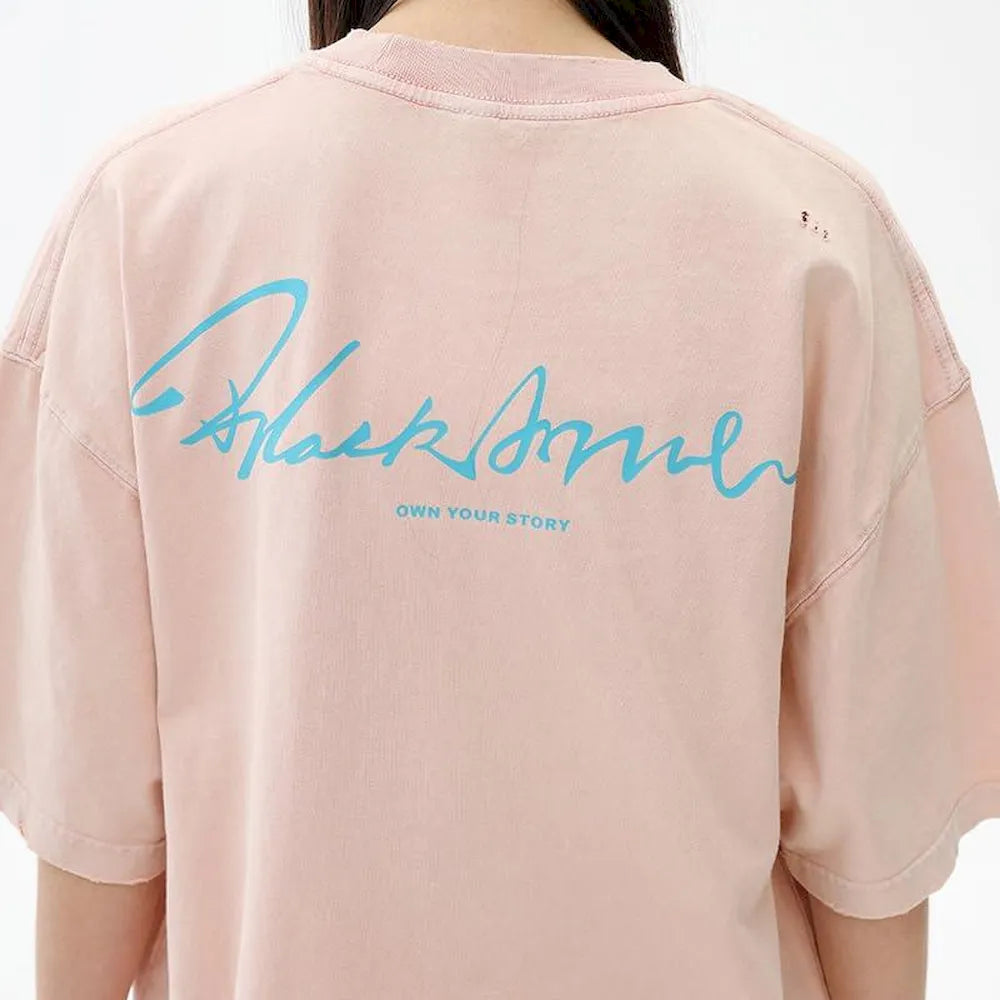 BLACKARMARA Unisex Casual T-Shirt,Bold Contrast Print,Signature Design,Relaxed Fit for Everyday&Summer