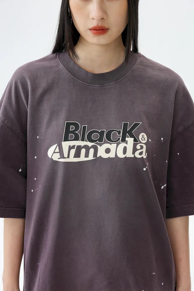 BLACKARMADA Unisex Oversized Cotton Tee - Retro Streetwear Design for Everyday Wear