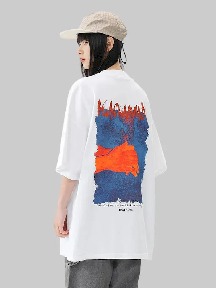 BLACKARMADA Vintage Graphic T-Shirt ¨C Y2K Oversized Streetwear, 100% Cotton