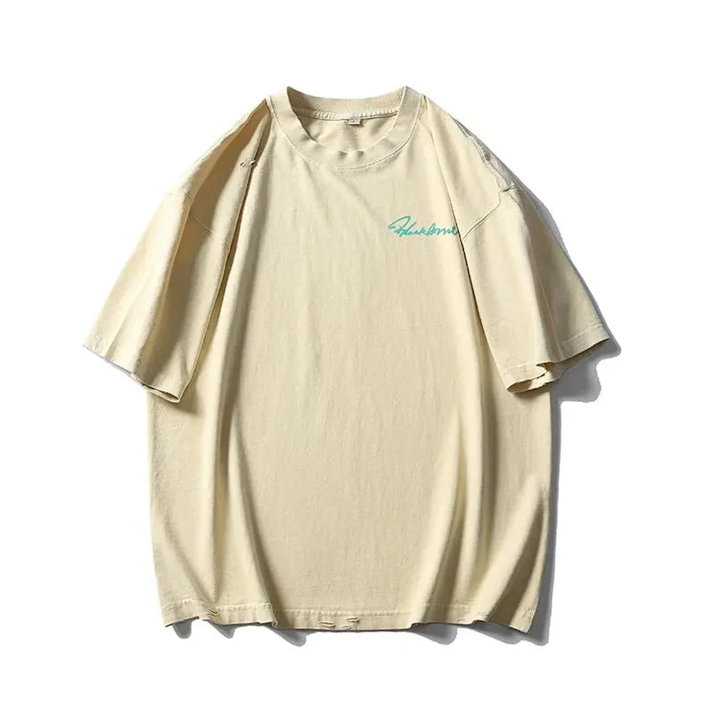 BLACKARMARA Unisex Casual T-Shirt,Bold Contrast Print,Signature Design,Relaxed Fit for Everyday&Summer