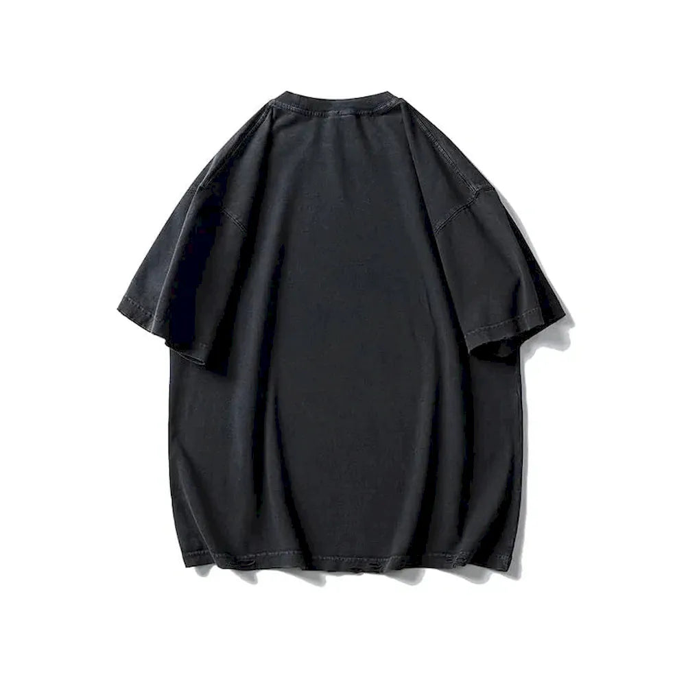 BLACKARMADA Oversized Unisex T-Shirt-260G Heavyweight Salt-Washed Cotton, Casual&Streetwear for Everyday&Outdoor Wear