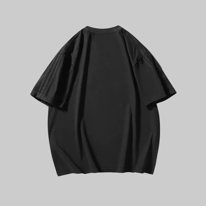 BLACKARMADA Oversized Retro T-Shirt 100% Cotton Vintage Streetwear Tee
