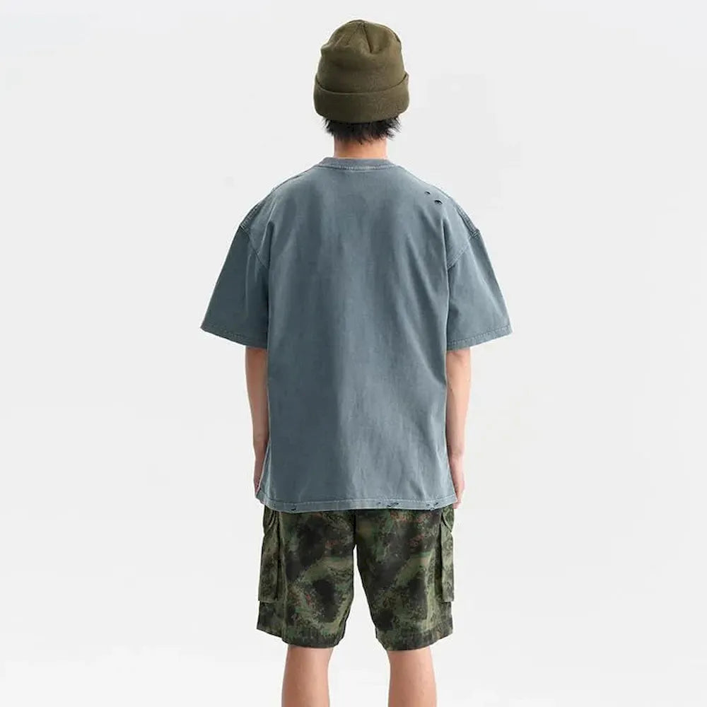 BLACKARMADA Oversized Unisex T-Shirt-260G Heavyweight Salt-Washed Cotton, Casual&Streetwear for Everyday&Outdoor Wear