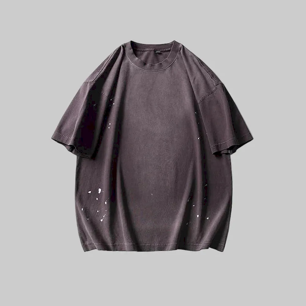 BLACKARMADA Oversized Retro T-Shirt ¨C 260G Heavyweight Cotton Vintage Streetwear Tee