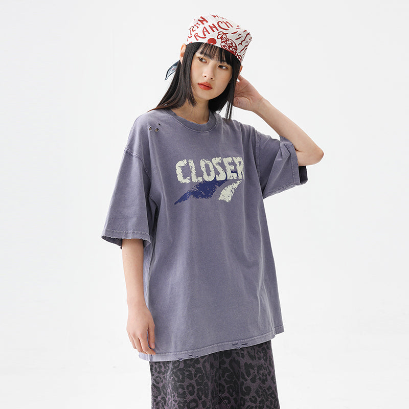 BLACKARMADA Unisex Vintage Graphic Oversized Tee - 100% Cotton Retro Streetwear for Everyday Wear