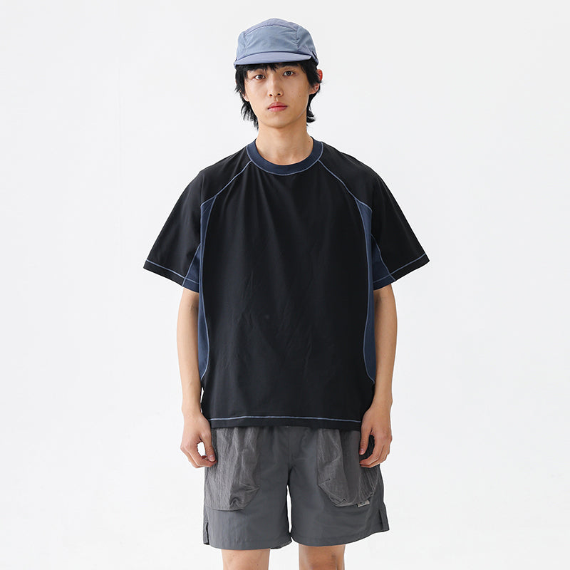 BLACKARMADA Unisex Outdoor Quick-Dry Lightweight T-Shirt | UV Protection | Color Block D