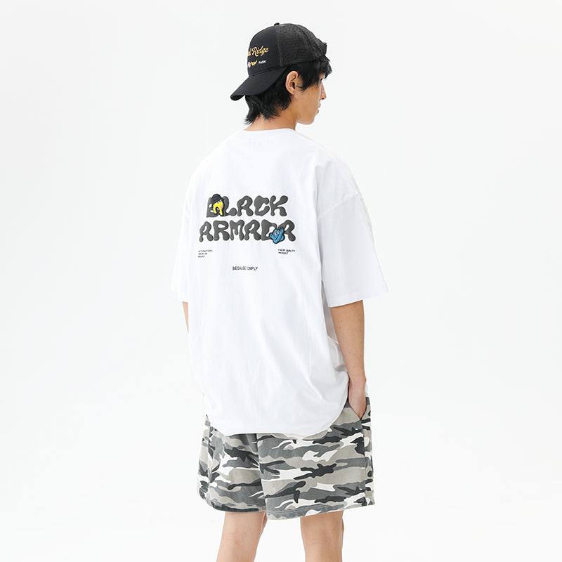 BLACKARMADA Unisex Graphic T-Shirt - Retro Hand Design, Lightweight & Breathable