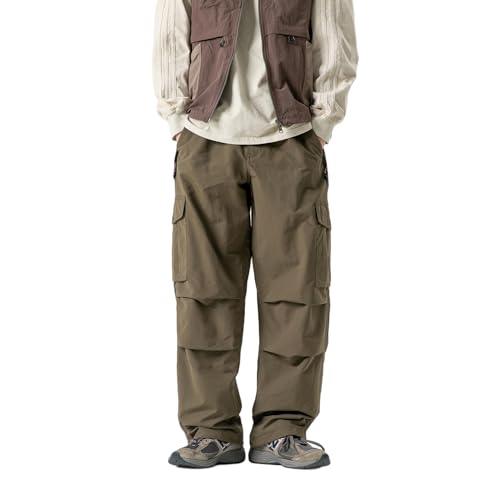 BLACKARMADA Unisex Parachute Cargo Pants ¨CQuick Dry Joggers Lightweight Waterproof Baggy Hiking & Work Pants for Men & Women