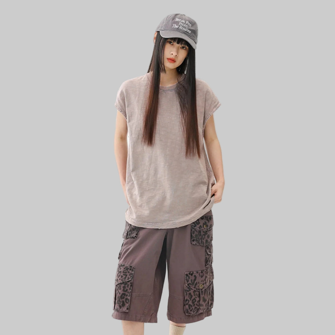 BLACKARMADA Unisex Vintage Sleeveless Tee | 100% Cotton Stone-Washed Oversized Shirt