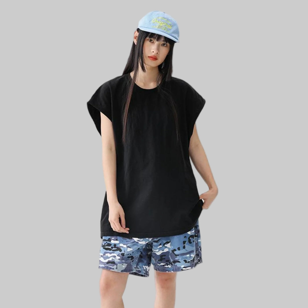 BLACKARMADA Unisex Vintage Sleeveless Tee | 100% Cotton Stone-Washed Oversized Shirt