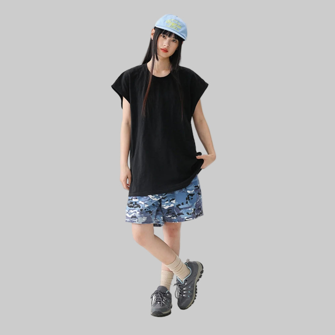 BLACKARMADA Unisex Vintage Sleeveless Tee | 100% Cotton Stone-Washed Oversized Shirt