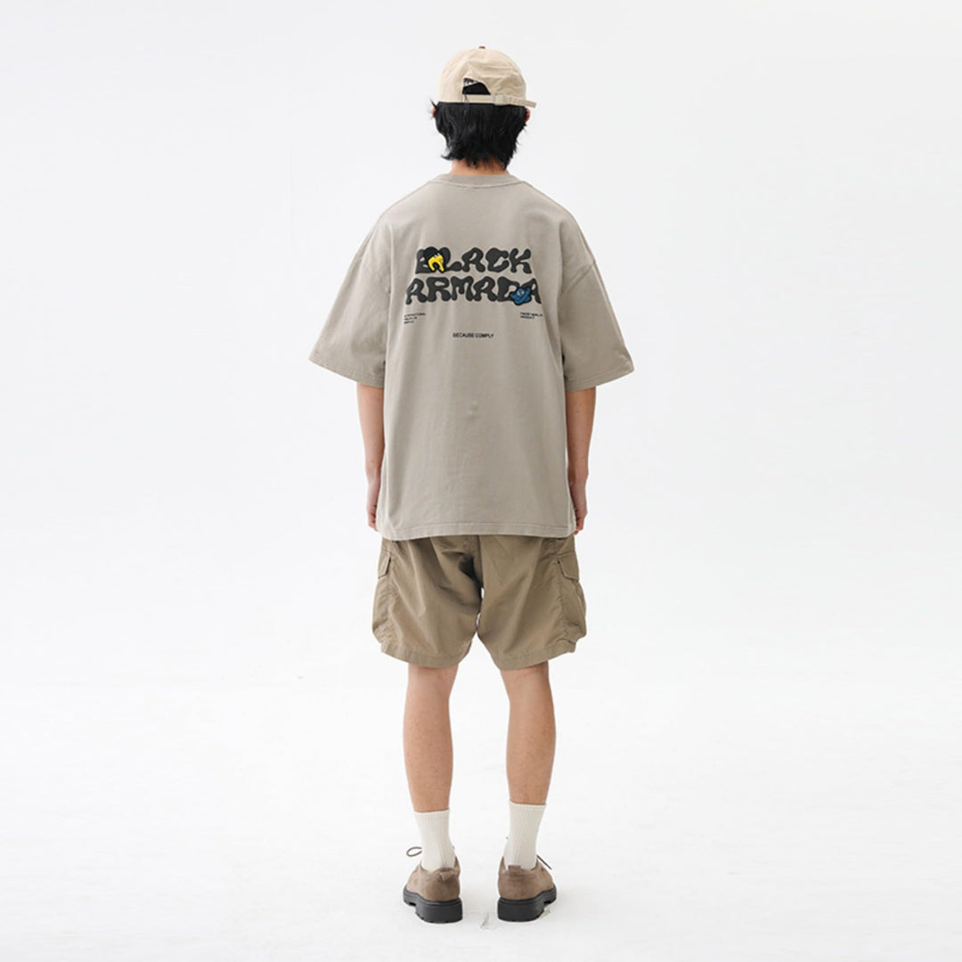 BLACKARMADA Unisex Graphic T-Shirt - Retro Hand Design, Lightweight & Breathable