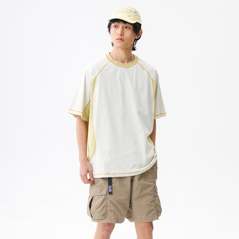 BLACKARMADA Unisex Outdoor Quick-Dry Lightweight T-Shirt | UV Protection | Color Block D