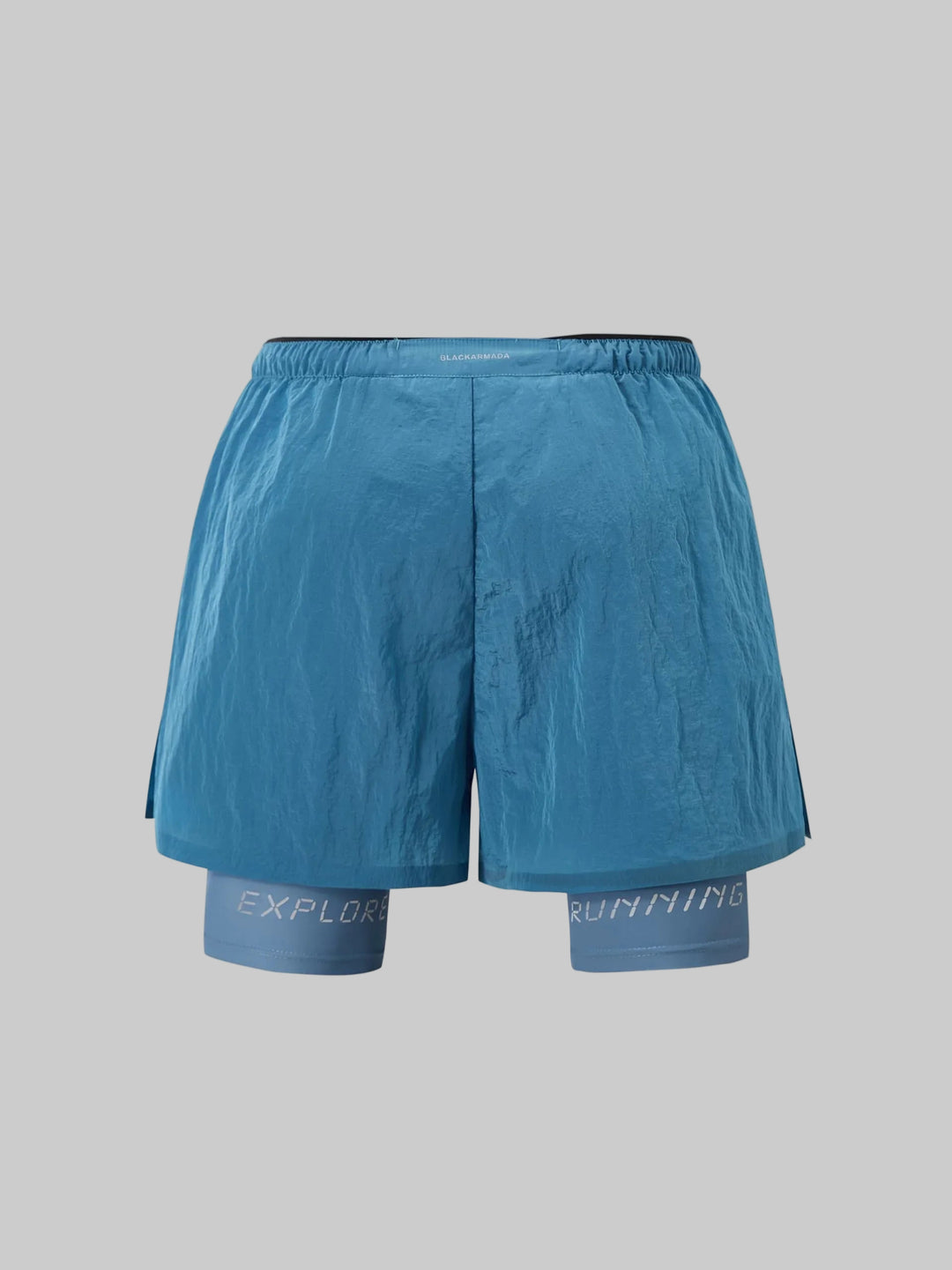 BLACKARMADA Reflective Running Shorts – Quick Dry,2-in-1 Gym Athletic Workout Shorts