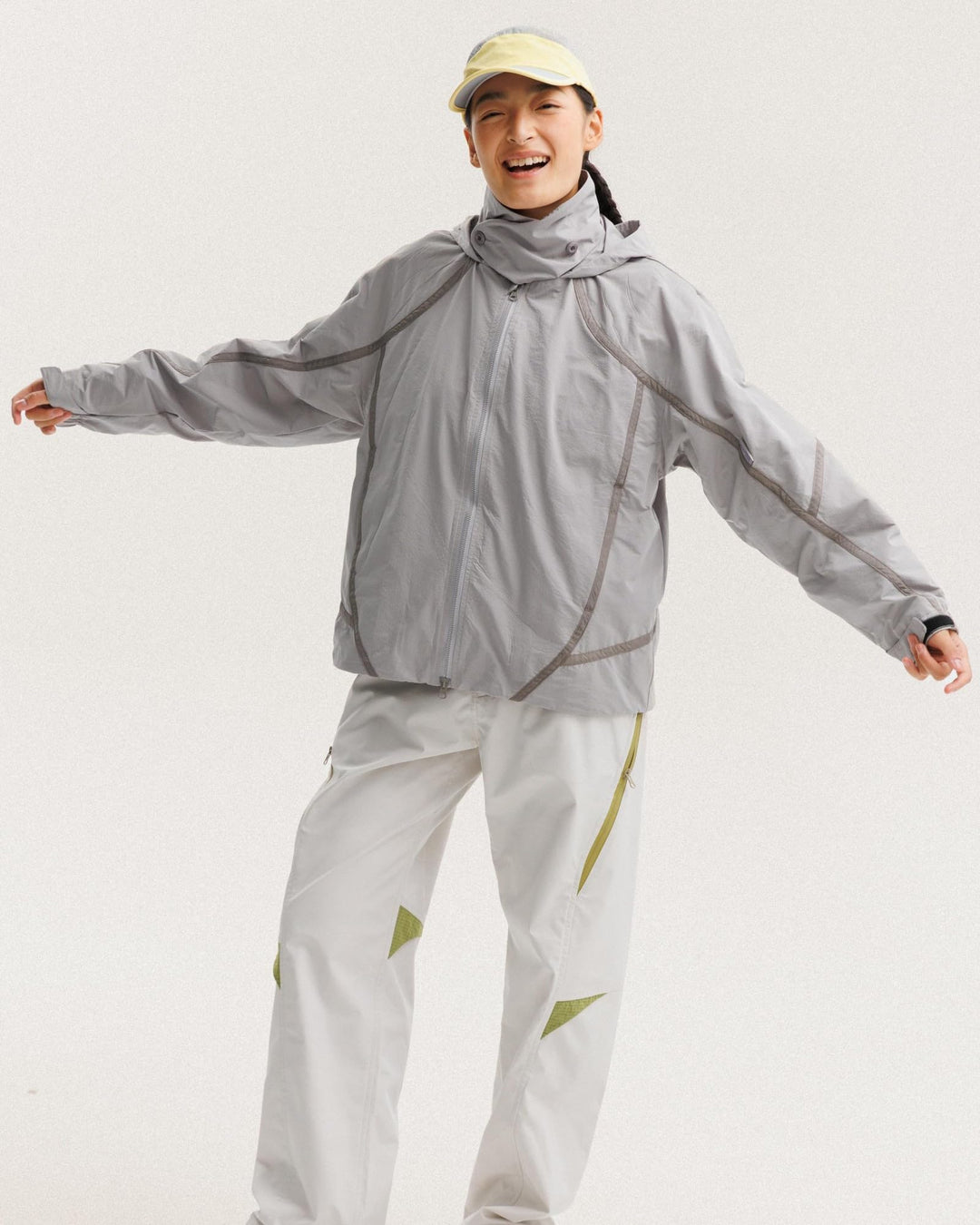 BLACKARMADA Lightweight Waterproof Hiking Jacket for Men & Women with Multi-Style Collar, Windproof Outdoor Shell