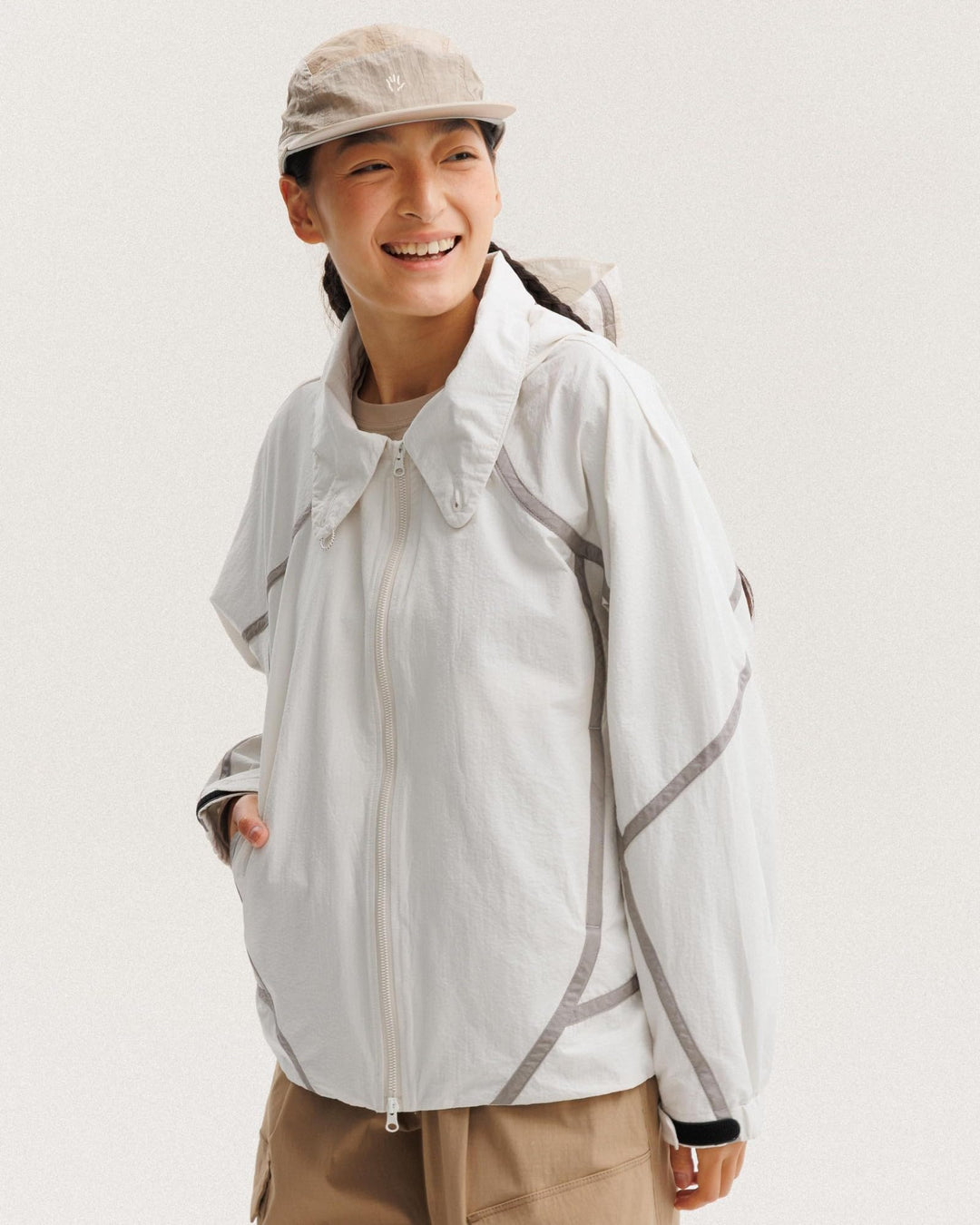 BLACKARMADA Lightweight Waterproof Hiking Jacket for Men & Women with Multi-Style Collar, Windproof Outdoor Shell