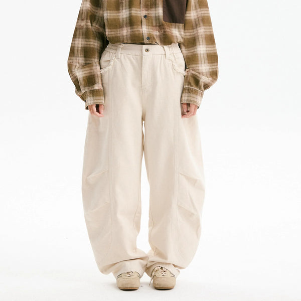 BLACKARMADA Vintage Cargo Pants | Cotton Wide-Leg Workwear for Men & Women