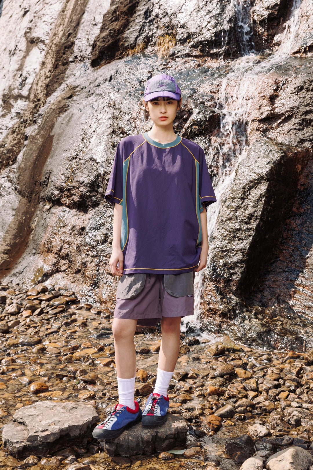 BLACKARMADA Unisex Outdoor Quick-Dry Lightweight T-Shirt | UV Protection | Color Block D