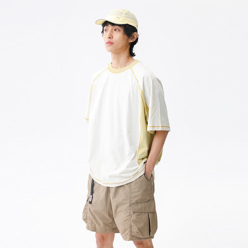 BLACKARMADA Unisex Outdoor Quick-Dry Lightweight T-Shirt | UV Protection | Color Block D