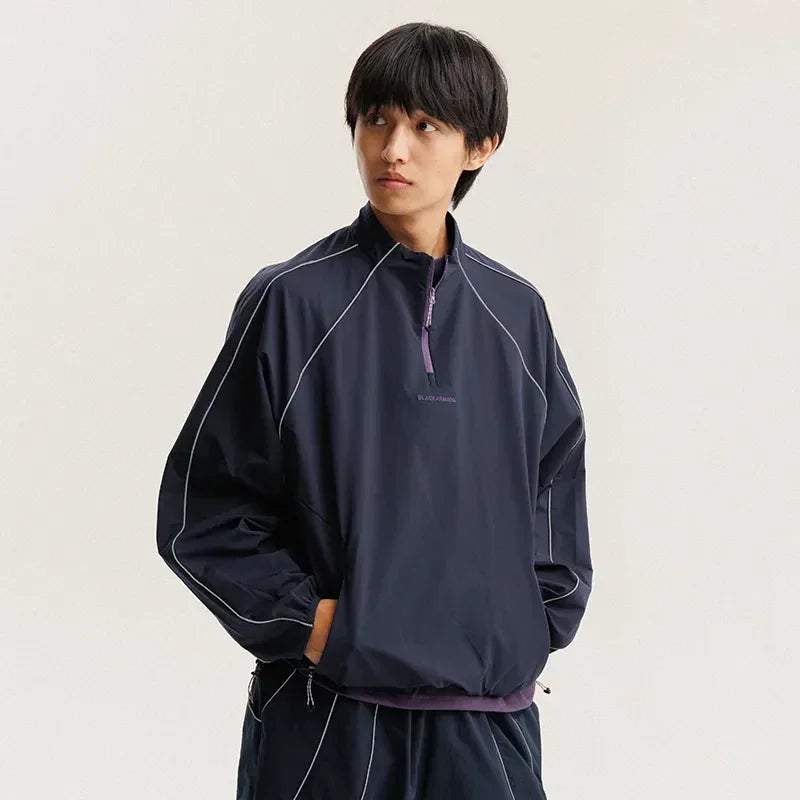 BLACKARMADA Lightweight Windbreaker Pullover Jacket for Men & Women | Water-Repellent & Reflective