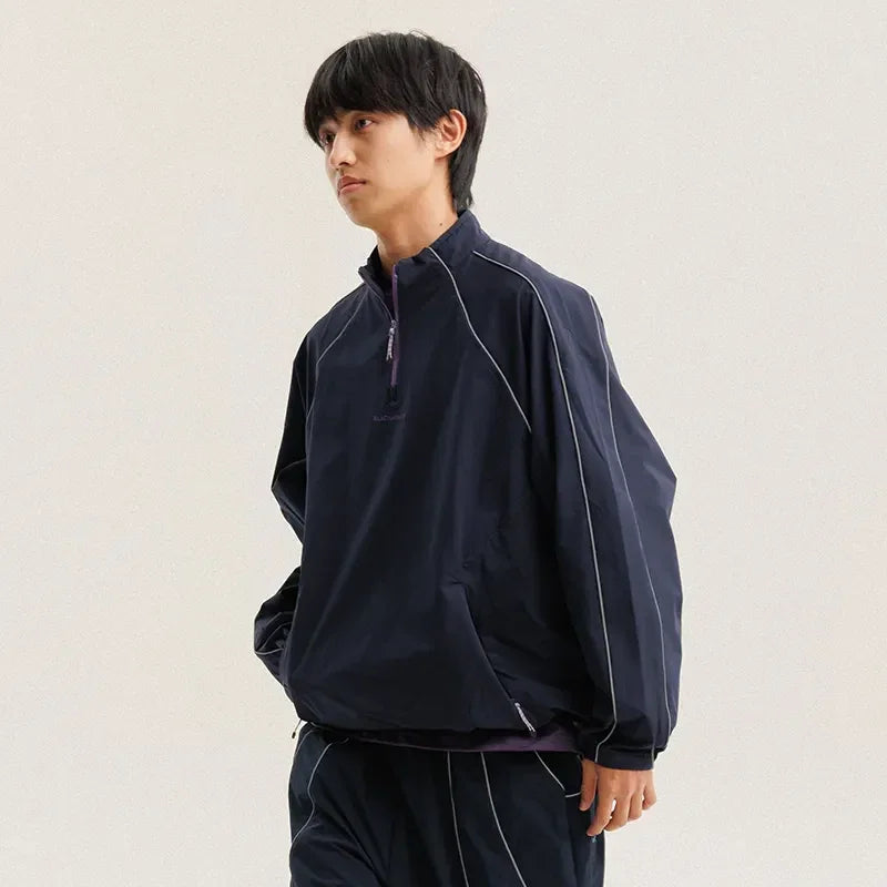 BLACKARMADA Lightweight Windbreaker Pullover Jacket for Men & Women | Water-Repellent & Reflective