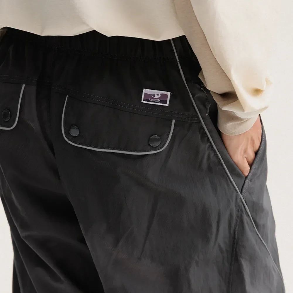 BLACKARMADA Waterproof Parachute Pants | Reflective Quick-Dry Joggers for Men & Women