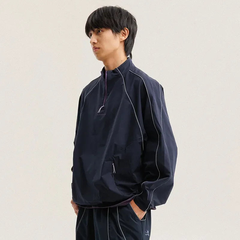 BLACKARMADA Lightweight Windbreaker Pullover Jacket for Men & Women | Water-Repellent & Reflective
