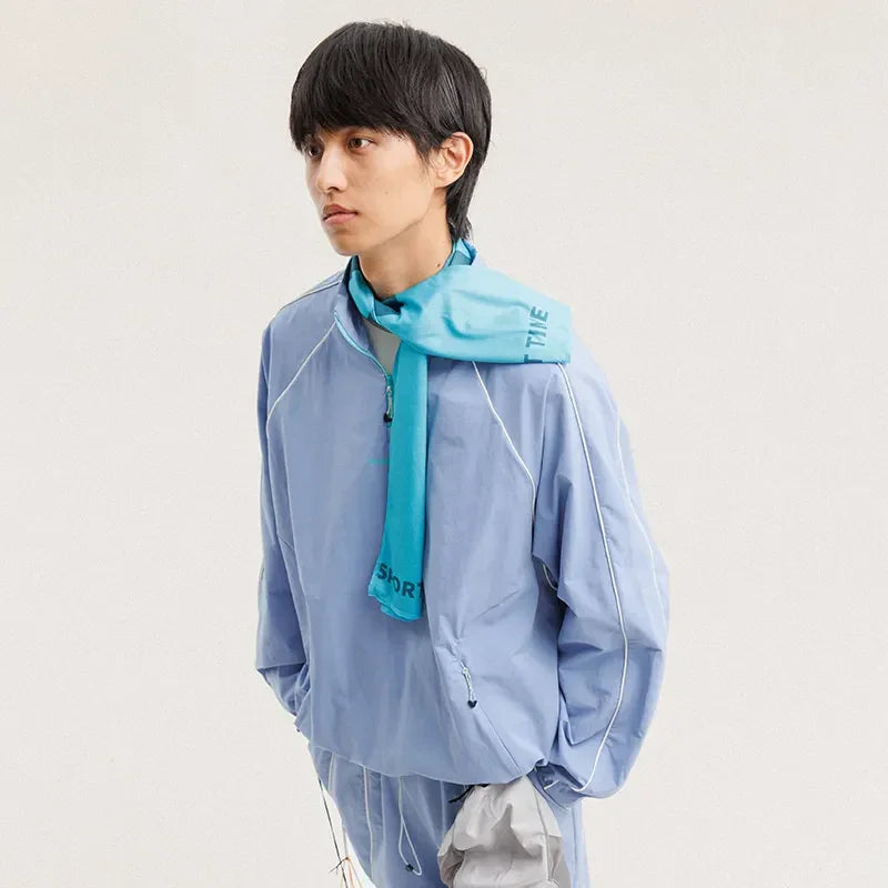 BLACKARMADA Lightweight Windbreaker Pullover Jacket for Men & Women | Water-Repellent & Reflective