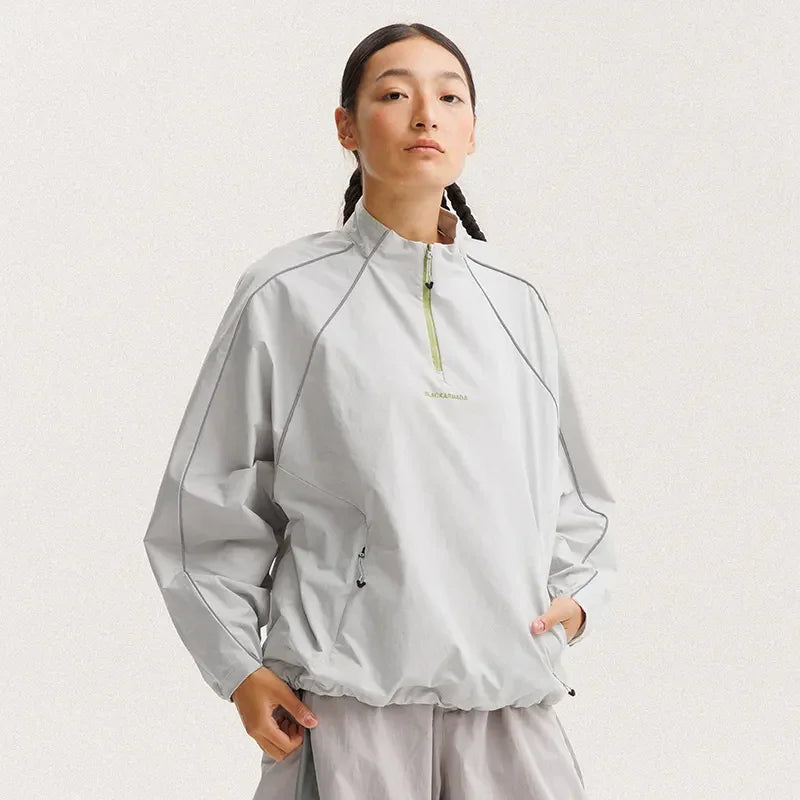 BLACKARMADA Lightweight Windbreaker Pullover Jacket for Men & Women | Water-Repellent & Reflective