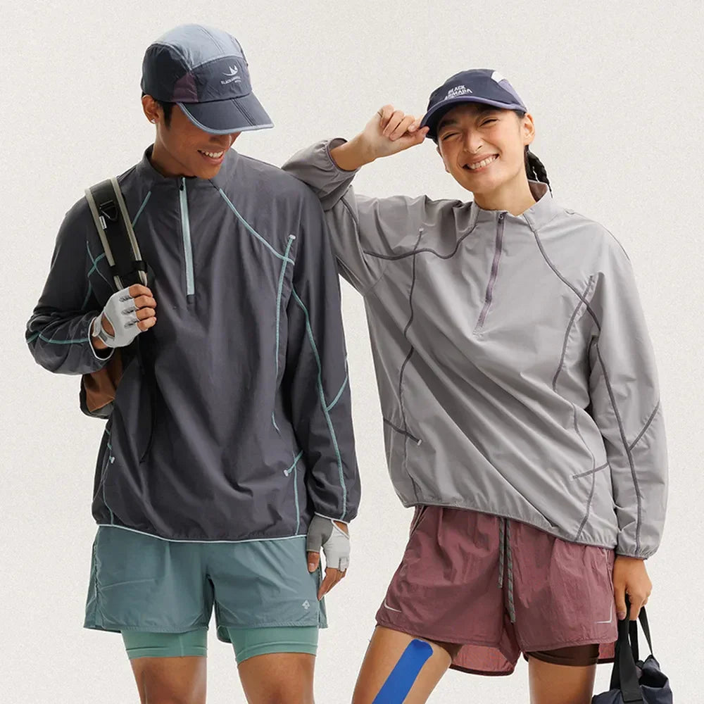 BLACKARMADA Quick-Dry Running Shirt | Lightweight Long Sleeve Half-Zip for Men & Women