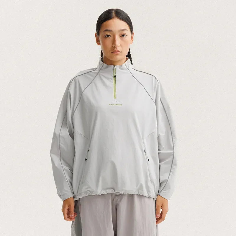 BLACKARMADA Lightweight Windbreaker Pullover Jacket for Men & Women | Water-Repellent & Reflective