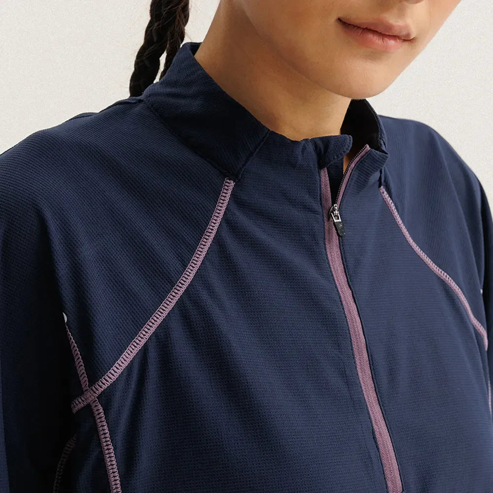 BLACKARMADA Quick-Dry Running Shirt | Lightweight Long Sleeve Half-Zip for Men & Women
