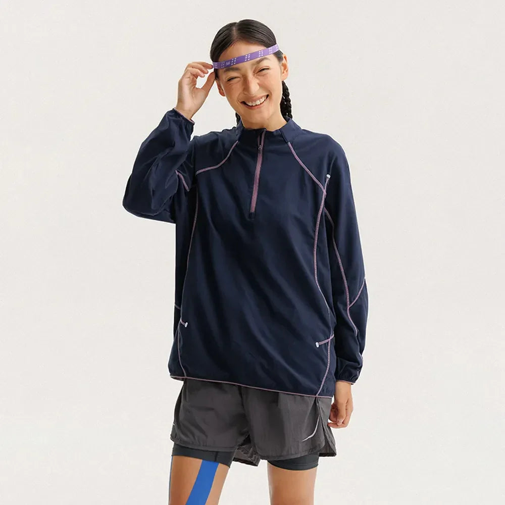 BLACKARMADA Quick-Dry Running Shirt | Lightweight Long Sleeve Half-Zip for Men & Women