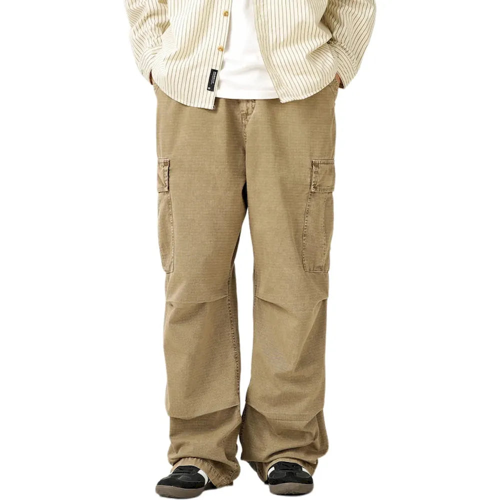 BLACKARMADA Unisex Baggy Cargo Pants – 100% Cotton, Wide Leg Work & Hiking Trousers