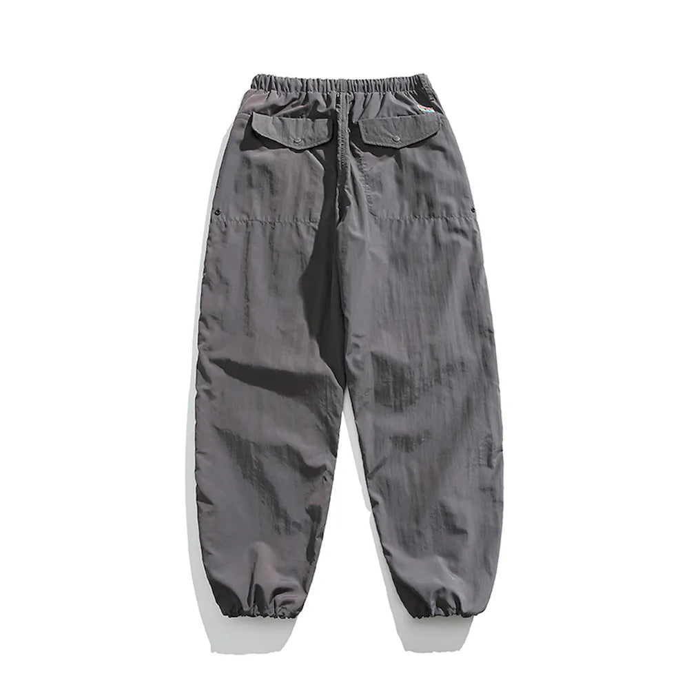 BLACKARMADA Parachute Cargo Pants – Quick Dry, Lightweight Joggers for Men & Women