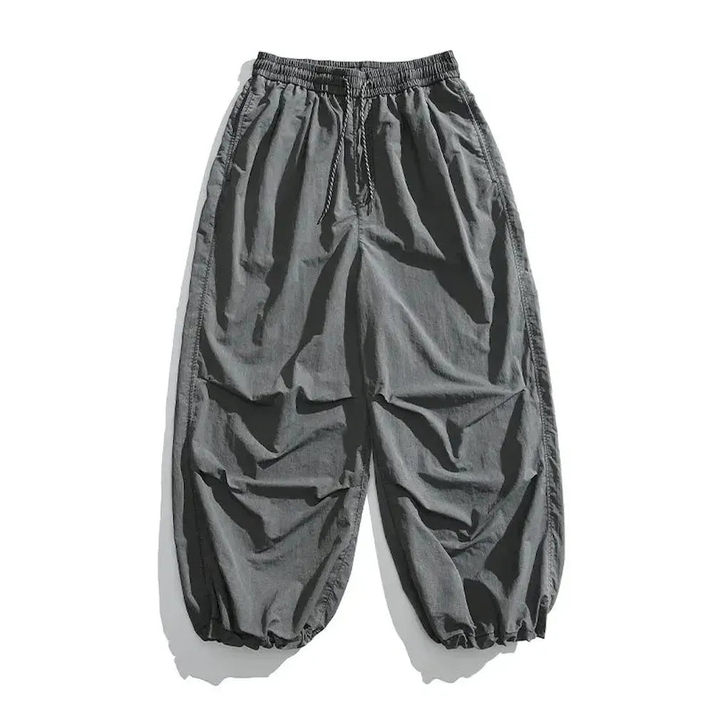 BLACKARMADA Unisex Baggy Paratrooper Pants – Lightweight Y2K Track Pants, Wide Leg