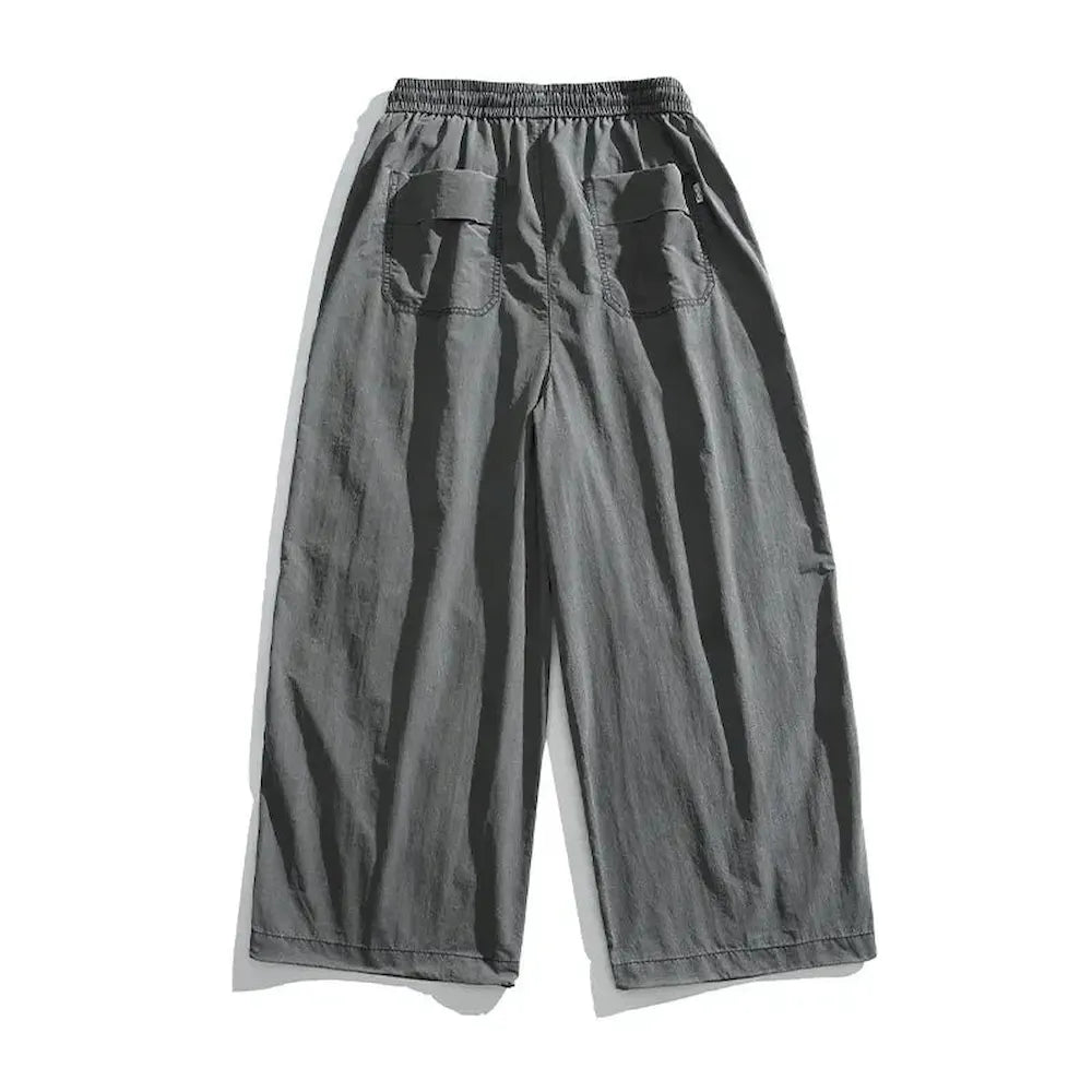 BLACKARMADA Unisex Baggy Paratrooper Pants – Lightweight Y2K Track Pants, Wide Leg