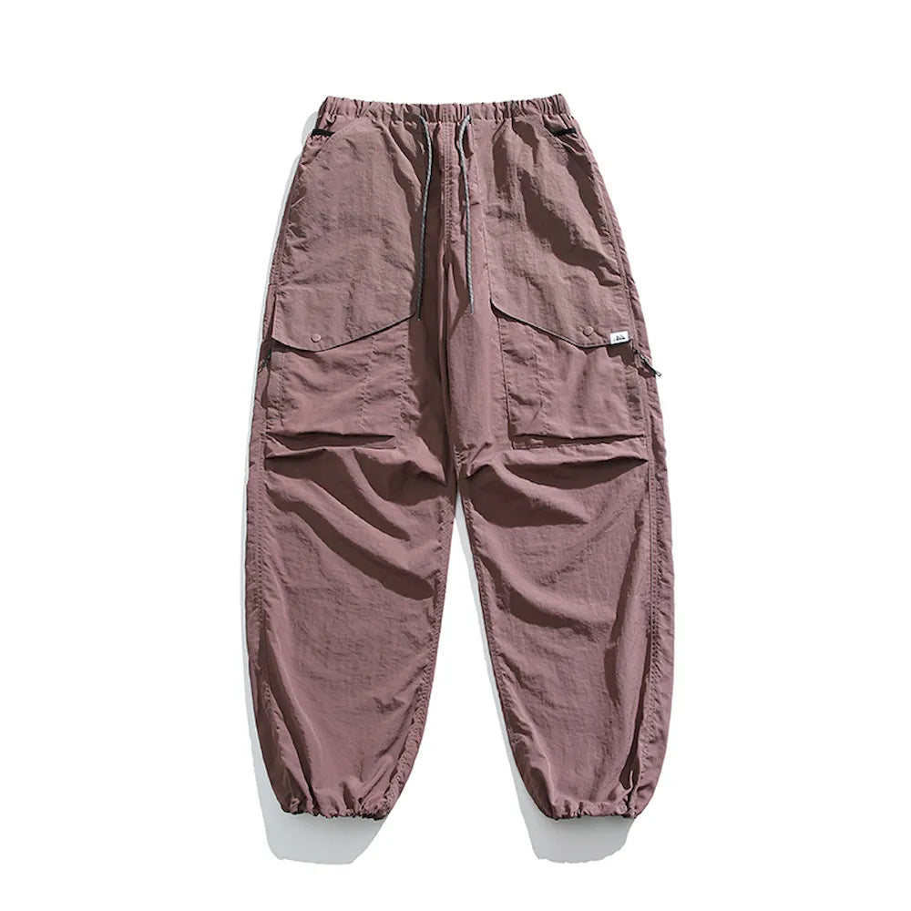 BLACKARMADA Parachute Cargo Pants – Quick Dry, Lightweight Joggers for Men & Women